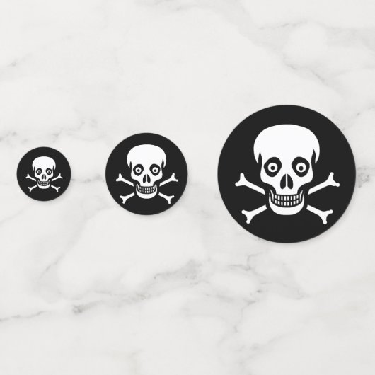 Happy Hallowen Skull op Black & Royal Paarse Confetti (Achterkanten)