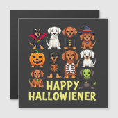 Happy Hallowiener Spooky Halloween Dog Weiner (Voorkant / Achterkant)
