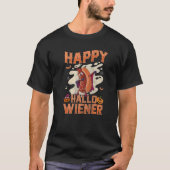 Happy Hallowiener Wiener in Dracula Costume  Wiene T-shirt (Voorkant)