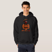 Happy Hallowine Drink pompoen Hoodie (Voorkant volledig)