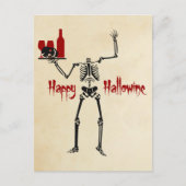 Happy Hallowine Headless Skeleton Briefkaart (Voorkant)