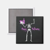 Happy Hallowine Headless Skeleton Magneet (Voorkant / Achterkant)
