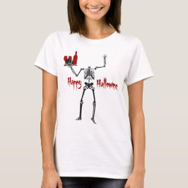 Happy Hallowine Headless Skeleton T-shirt