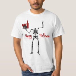 Happy Hallowine Headless Skeleton T-shirt