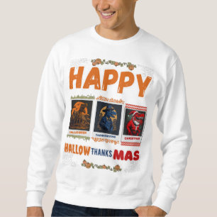 Happy HallowThanksMas T-rex Trui