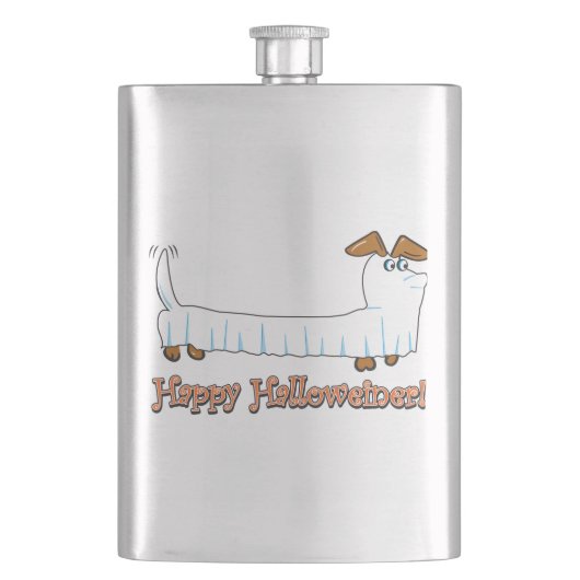 Happy-Haloweiner Heupfles (Voorkant)
