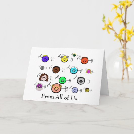 Happy Ham Club Wenskaart - Pas het aan! Kaart (Gele Bloem)