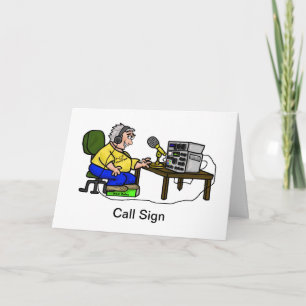 Happy Ham Operator Wenskaart Pas het aan! Kaart