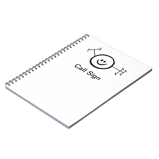 Happy Ham Radio-laptop Notitieboek (Linkerzijde)