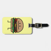 Happy Hamburger Bagagelabel (Voorkant horizontaal)