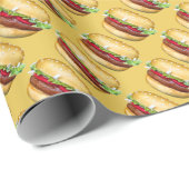 Happy Hamburger Cadeaupapier (Rol Hoek)