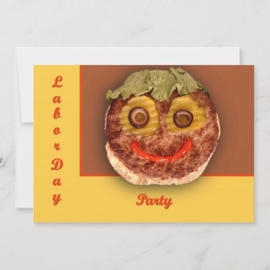 Happy Hamburger Kaart (Voorkant)