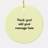 Happy Hamburger Keramisch Ornament (Achterkant)