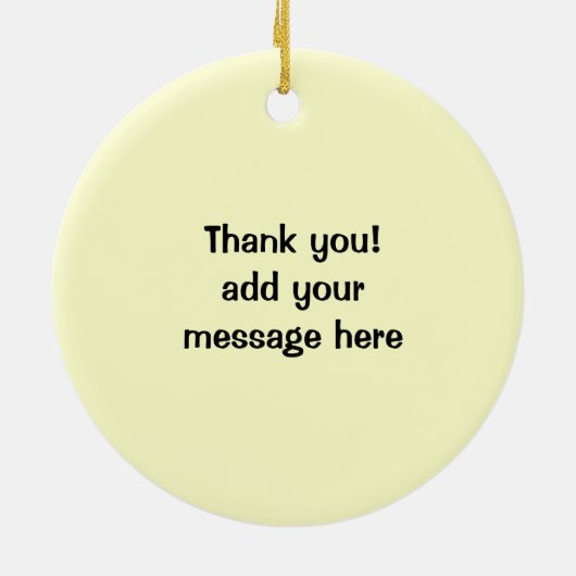 Happy Hamburger Keramisch Ornament (Achterkant)