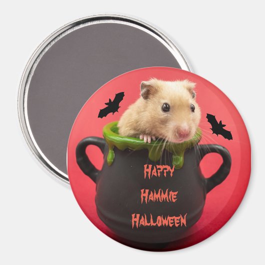 Happy Hammie Halloween Magnet (Voorkant / Achterkant)
