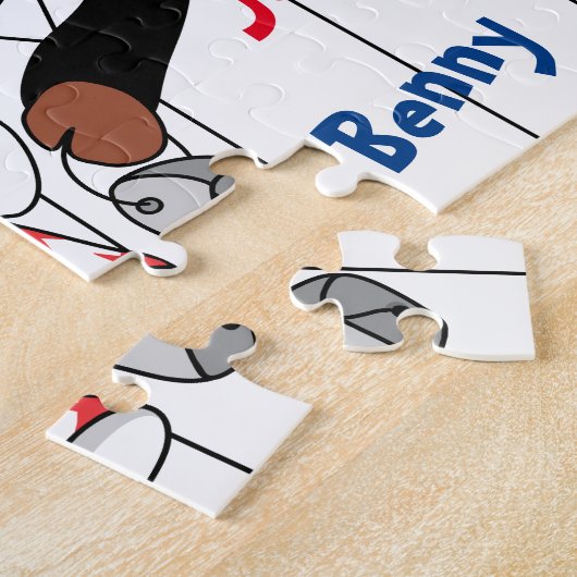 Happy HaMookah Happy Moo Year Jigzaag Puzzle Legpuzzel (Zijkant)