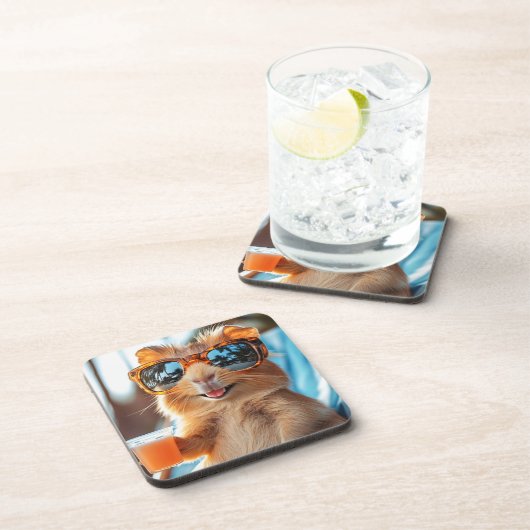 Happy Hamster Bier Onderzetter (Rechterzijde)