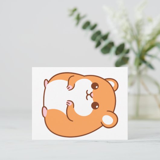 Happy Hamster Briefkaart (Staand voorkant)