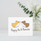 Happy Hamster Briefkaart (Staand voorkant)