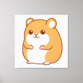 Happy Hamster Canvas afdrukken (Voorkant)