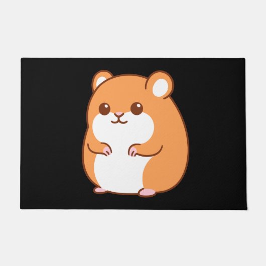 Happy Hamster Doormat Deurmat (Voorkant)