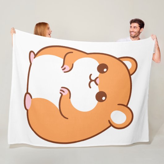 Happy Hamster Fleece Blanket Deken (In situ)