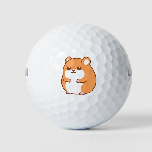 Happy Hamster Golf Balls Golfballen (Voorkant)