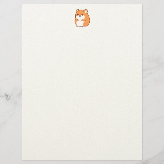Happy Hamster Letterhead Briefhoofd (Voorkant)
