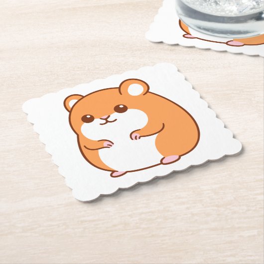 Happy Hamster Onderzetters (Gebogen)