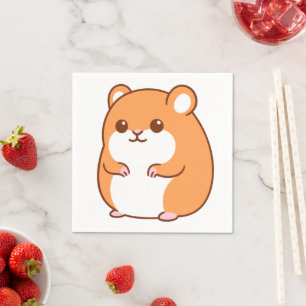 Happy Hamster Paper Napkins Servet