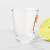 Happy Hamster Shot Glass Glas (Links)