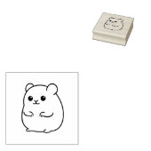 Happy Hamster Stamp Rubberstempel (Gestempeld)