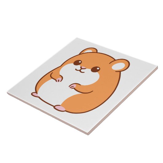 Happy Hamster Tile Tegeltje (Zijkant)