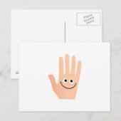 Happy Hand Briefkaart (Voorkant / Achterkant)