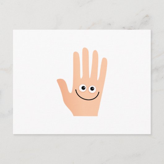Happy Hand Briefkaart (Voorkant)