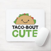 Happy Hand Drawn Taco-out Cute Taco Art Design Muismat (Met muis)