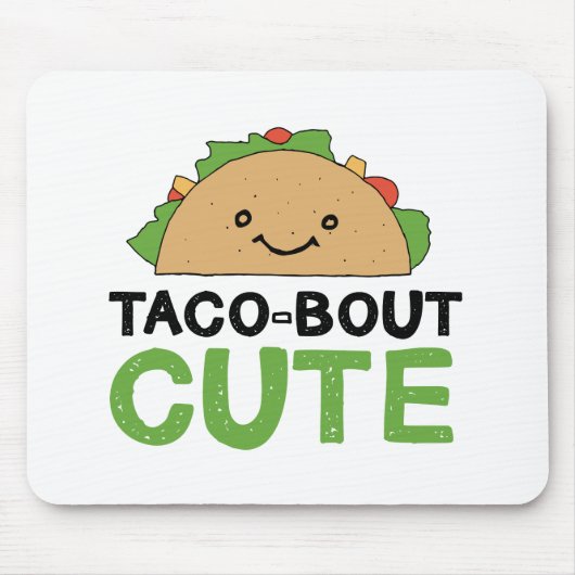 Happy Hand Drawn Taco-out Cute Taco Art Design Muismat (Voorkant)
