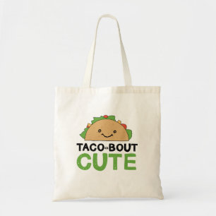 Happy Hand Drawn Taco-out Cute Taco Art Design Tote Bag