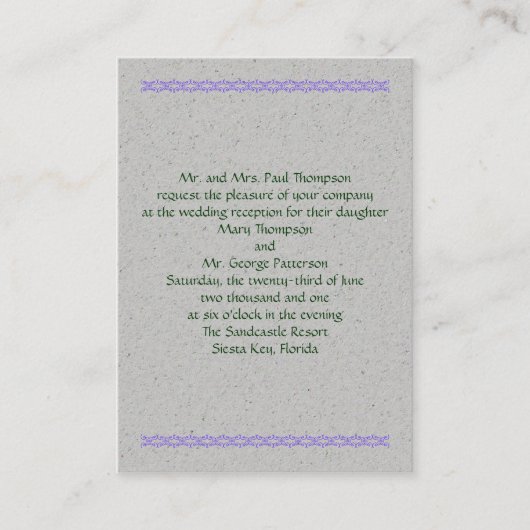 Happy Handfasting Visitekaartje (Voorkant)