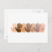 Happy Hands Briefkaart (Voorkant / Achterkant)