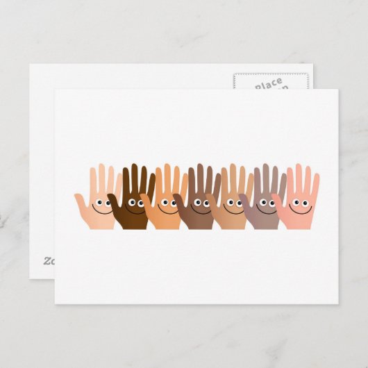 Happy Hands Briefkaart (Voorkant / Achterkant)