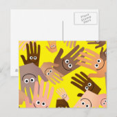 Happy Hands Wallpaper Briefkaart (Voorkant / Achterkant)