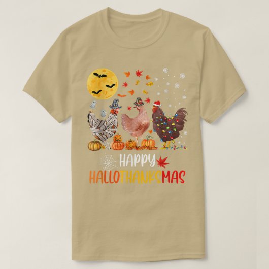 Happy Hankmas Chicken T-shirt (Design voorkant)