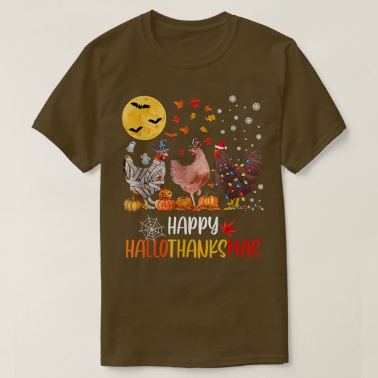 Happy Hankmas Chicken T-shirt (Design voorkant)