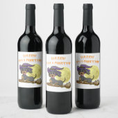 Happy Hanksgiv Wijn Etiket (Flessen)