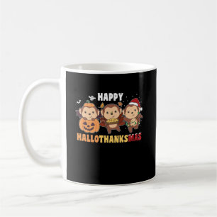 Happy Hanksmas-apen met kerstapen Koffiemok