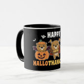 Happy Hanksmas Beaver-kerstbever Mok (Voorkant links)