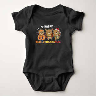 Happy Hanksmas Beaver-kerstbever Romper