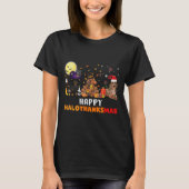 Happy Hanksmas Dachshund Hondenliefhebber Hallowee T-shirt (Voorkant)