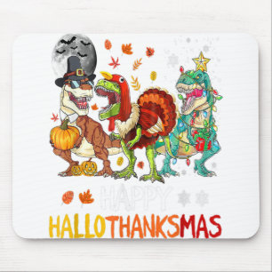 Happy Hanksmas Dinosaur T-Rex Halloween Chri Muismat